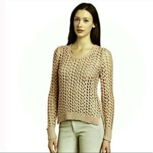 Lucky brand Crocheted Open Knit Sweater